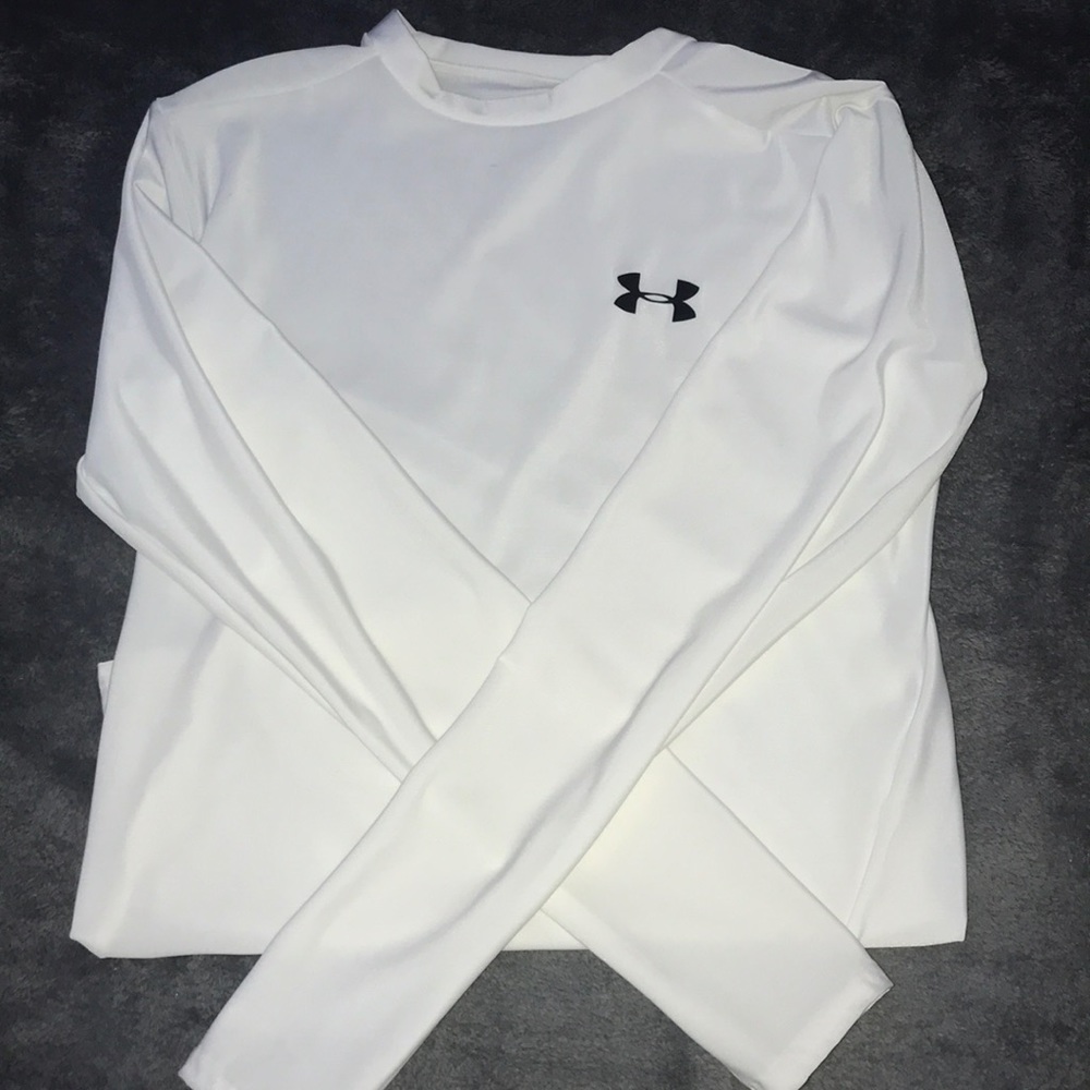 Under Armour White Long Sleeve Shirt